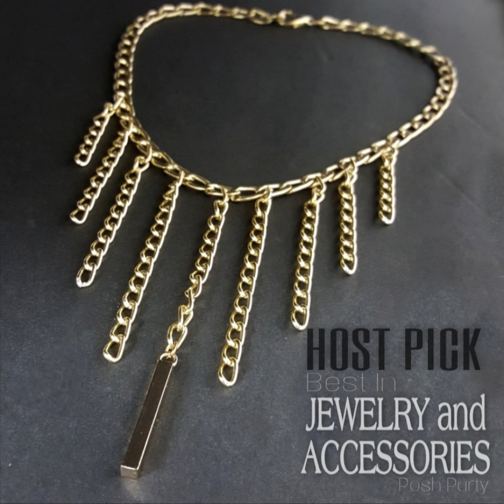 New Gold Bib Necklace